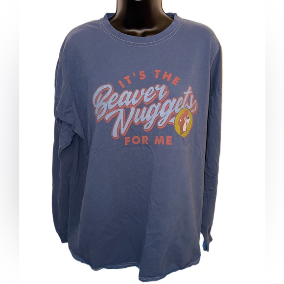 Buc-ees Tops - Buc-ee's Long Sleeve Beaver Nuggets Tshirt